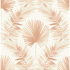 Calla Painted Palm Wallpaper - Rust