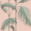 Palm Leaves Wallpaper - Plaster Pink/Mint