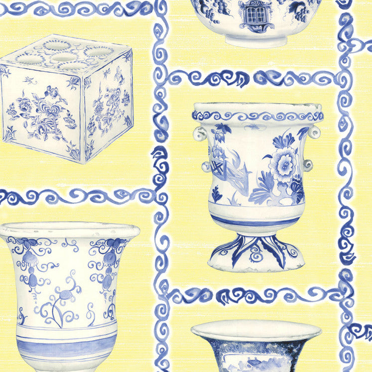 Cabinet of Porcelains Wallpaper Sample