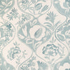 Calathea Print Fabric - Aqua
