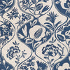 Calathea Print Fabric - Indigo