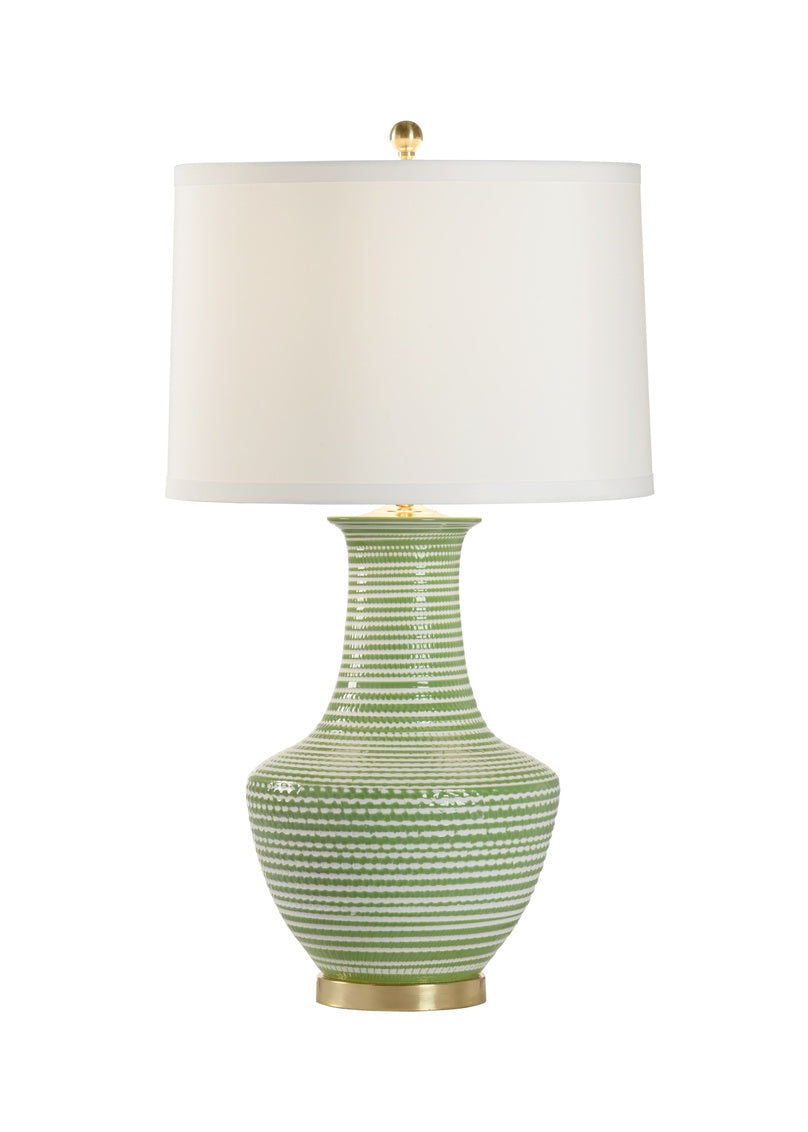 Modern Classic Green Ceramic Table Lamp