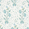 Khilana Floral Wallpaper Sample - Peacock