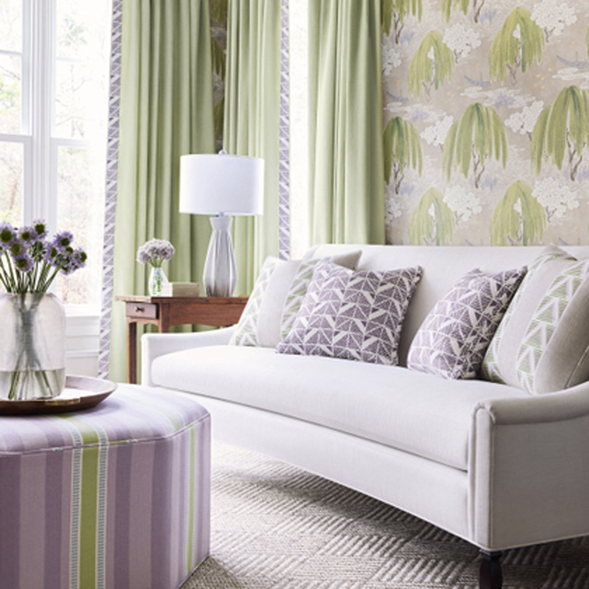 Bloomsbury Square- Plum Fabric