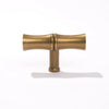 Bute Bamboo Brass T Bar - Burnished Brass