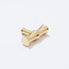 Bute Bamboo Brass T Bar - Polished Brass