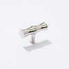 Bute Bamboo Brass T Bar - Polished Nickel