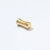 Bute Bamboo Thumb Knob - Unlacquered Polished Brass