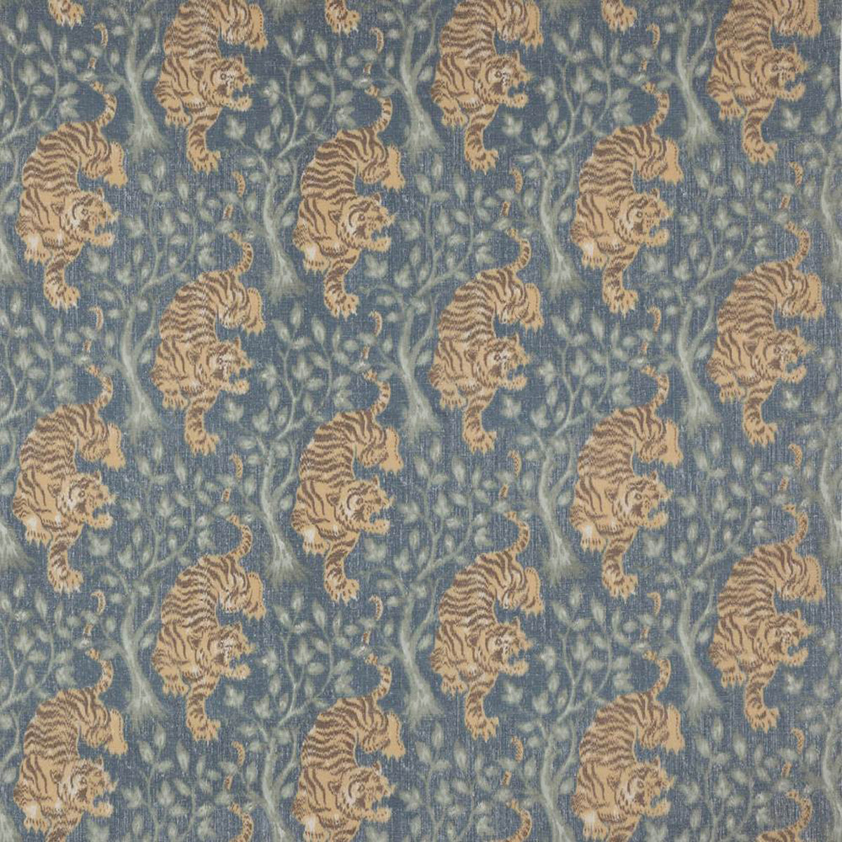 Tigra- Indigo Fabric