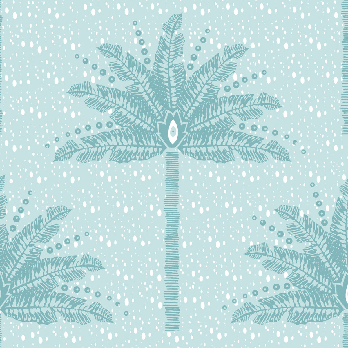 Palm Tree- Sea Glass