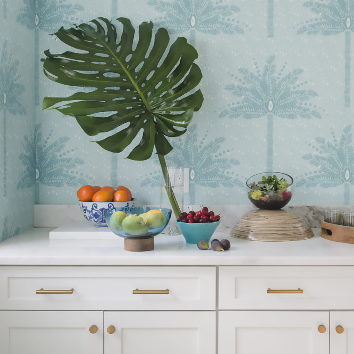 Palm Tree- Sea Glass