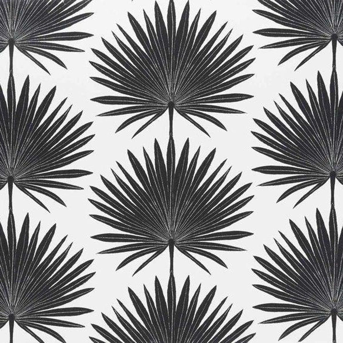 Palmetto- Jet Wallpaper