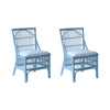 Winston Rattan Dining Chairs (Set of 2) - Light Blue