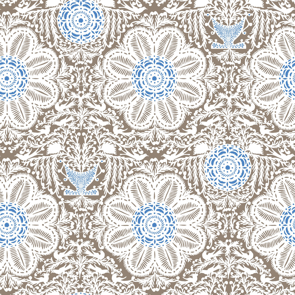 Filigree Textile- Taupe Fabric