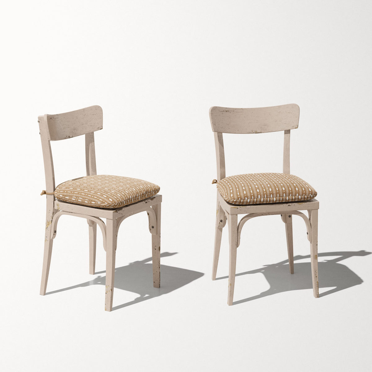 Cutwork Stripe- Latte Resist Fabric