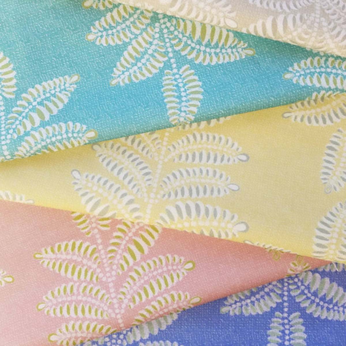 Chiswick Fern- Yellow Fabric Sample