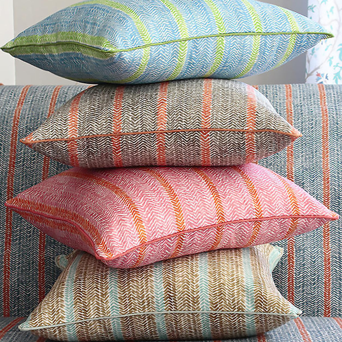 Cabana Stripe- Blue Belle Fabric