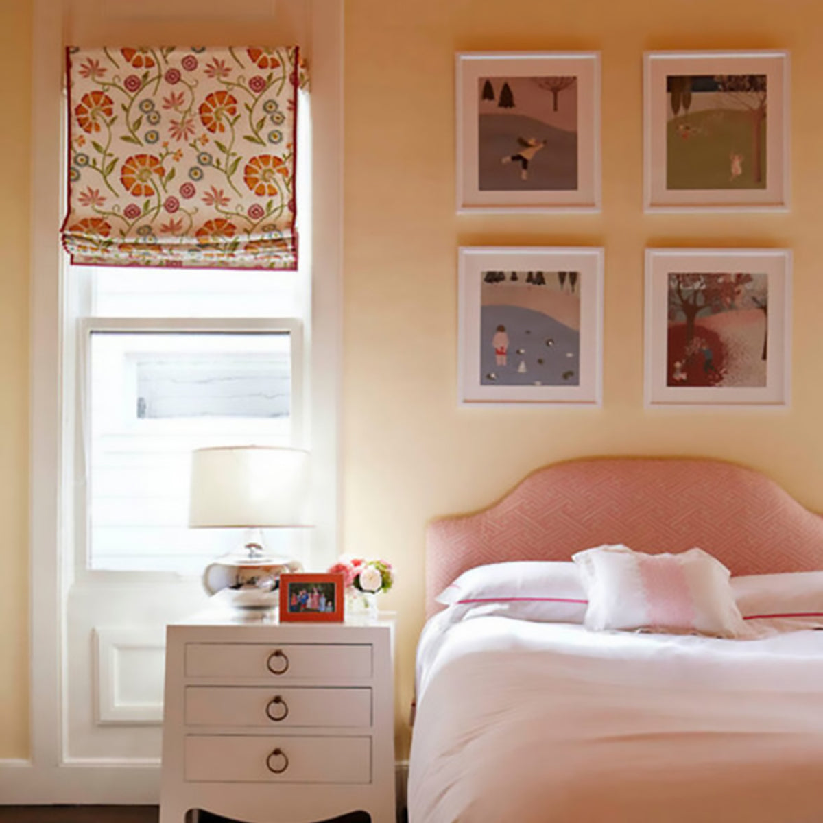 Spring Garden- Tangerine Fabric