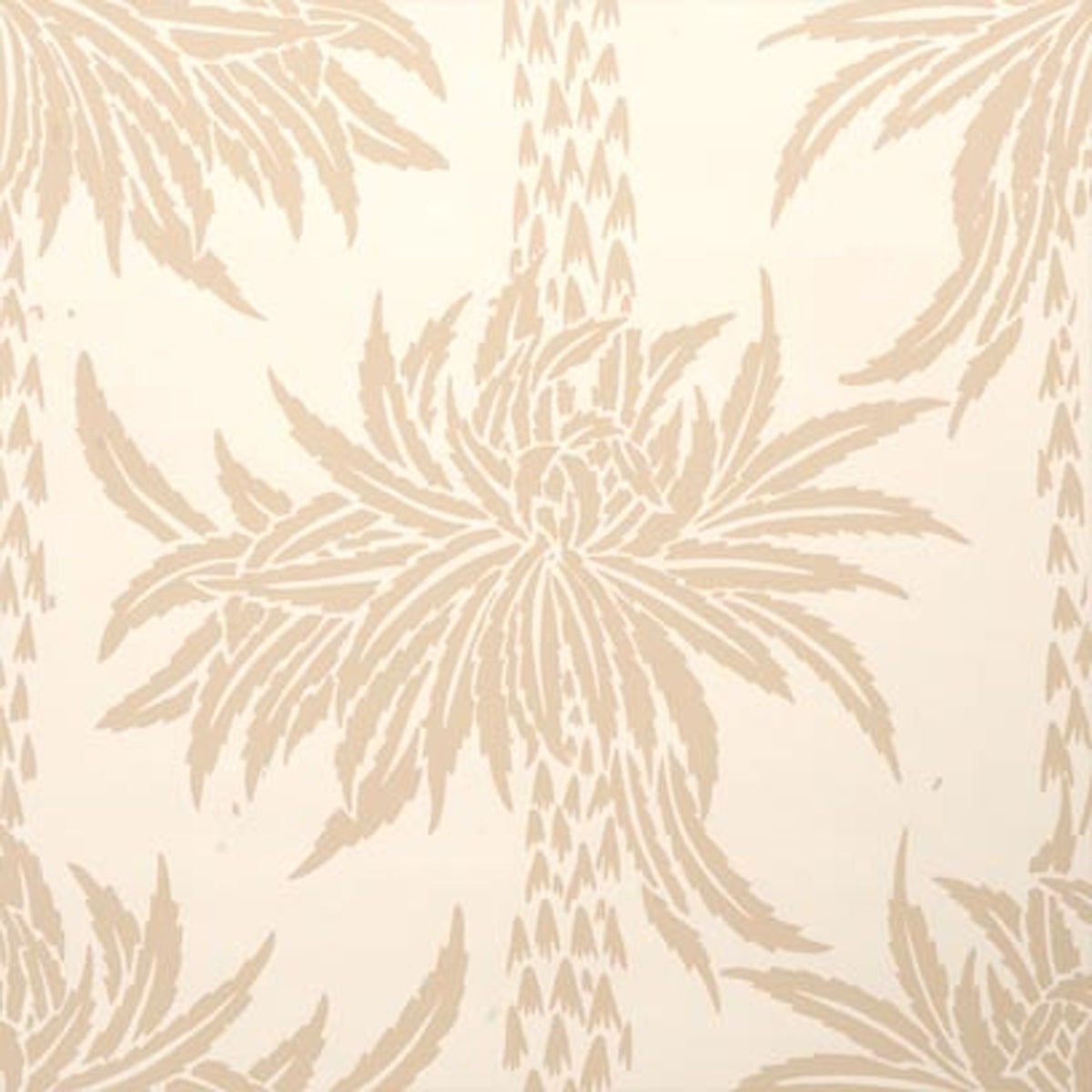 Sporting D'ete- Tan on Cream Wallpaper