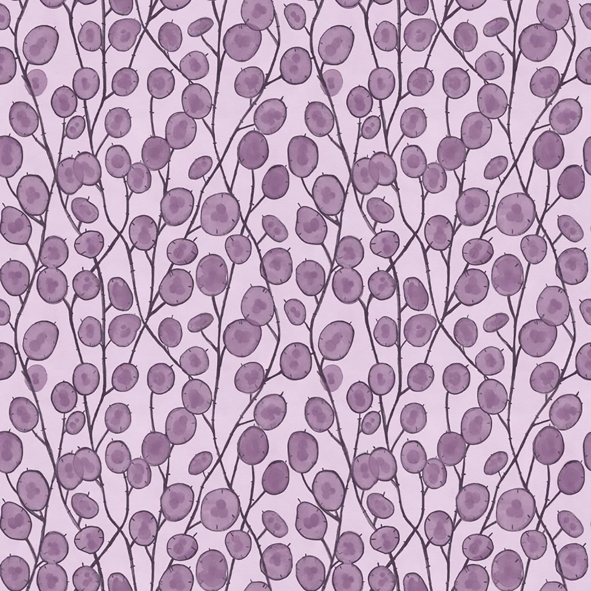 Lunaria- Violet Wallpaper