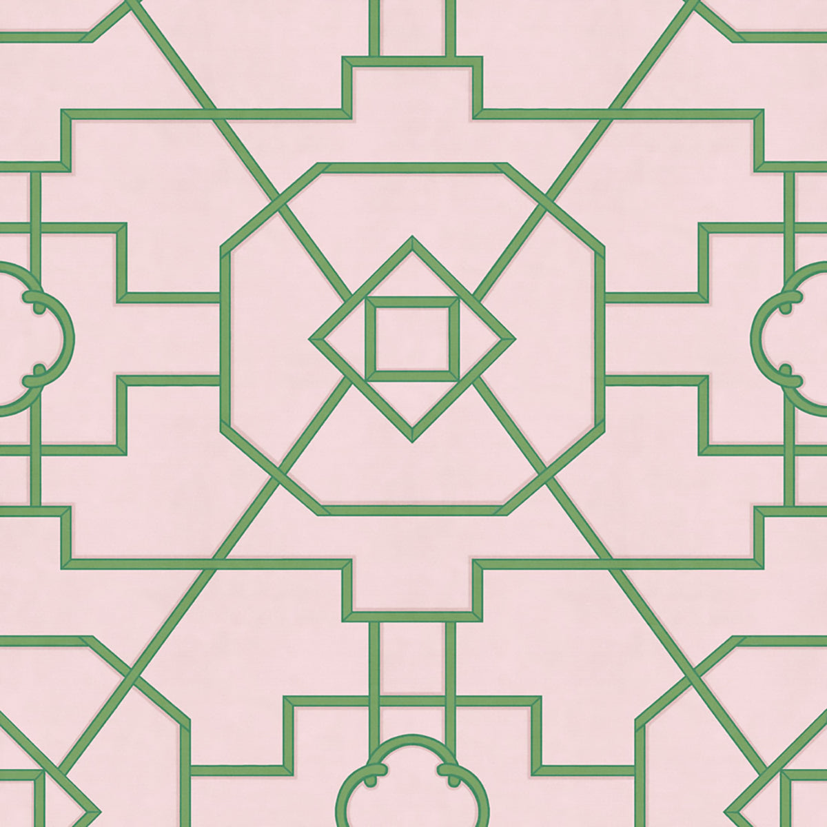 Trellis- Pink Wallpaper