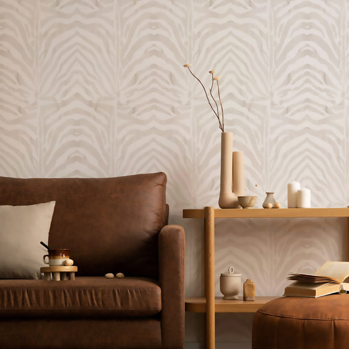 Zebra- Argyle Wallpaper