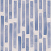 Colonnes Wallpaper Sample - Blue on White