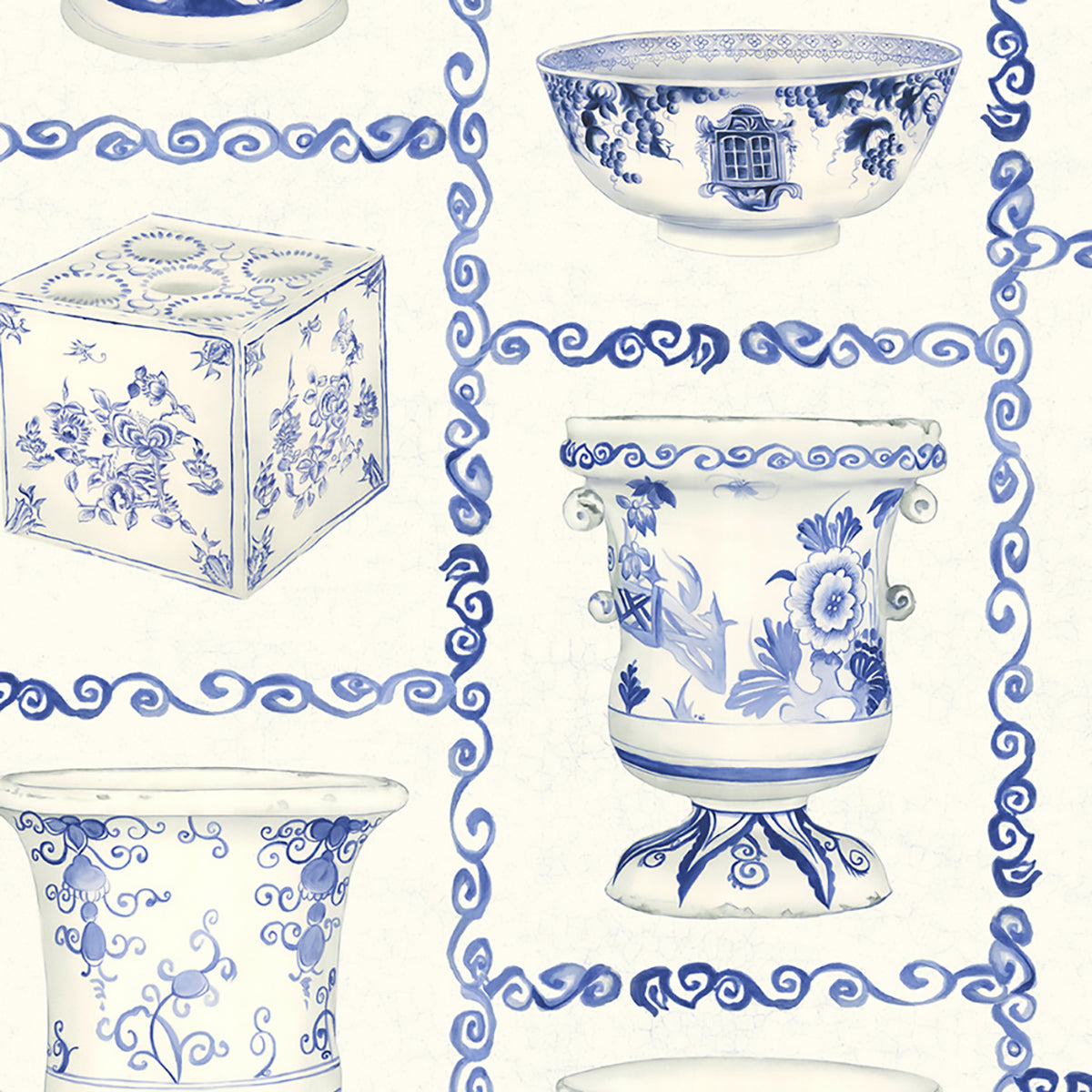 The Mural Source Cabinet of Porcelains