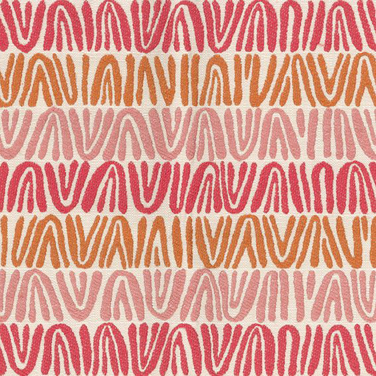 Appledore- Coral/Tangerine/Pink Fabric