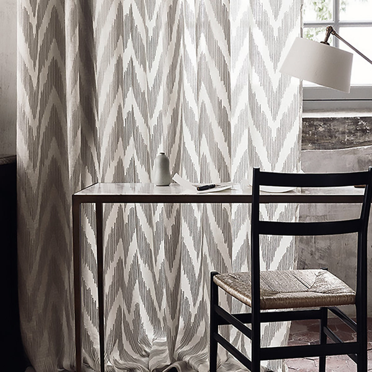 Kibali Feather- Grey Fabric