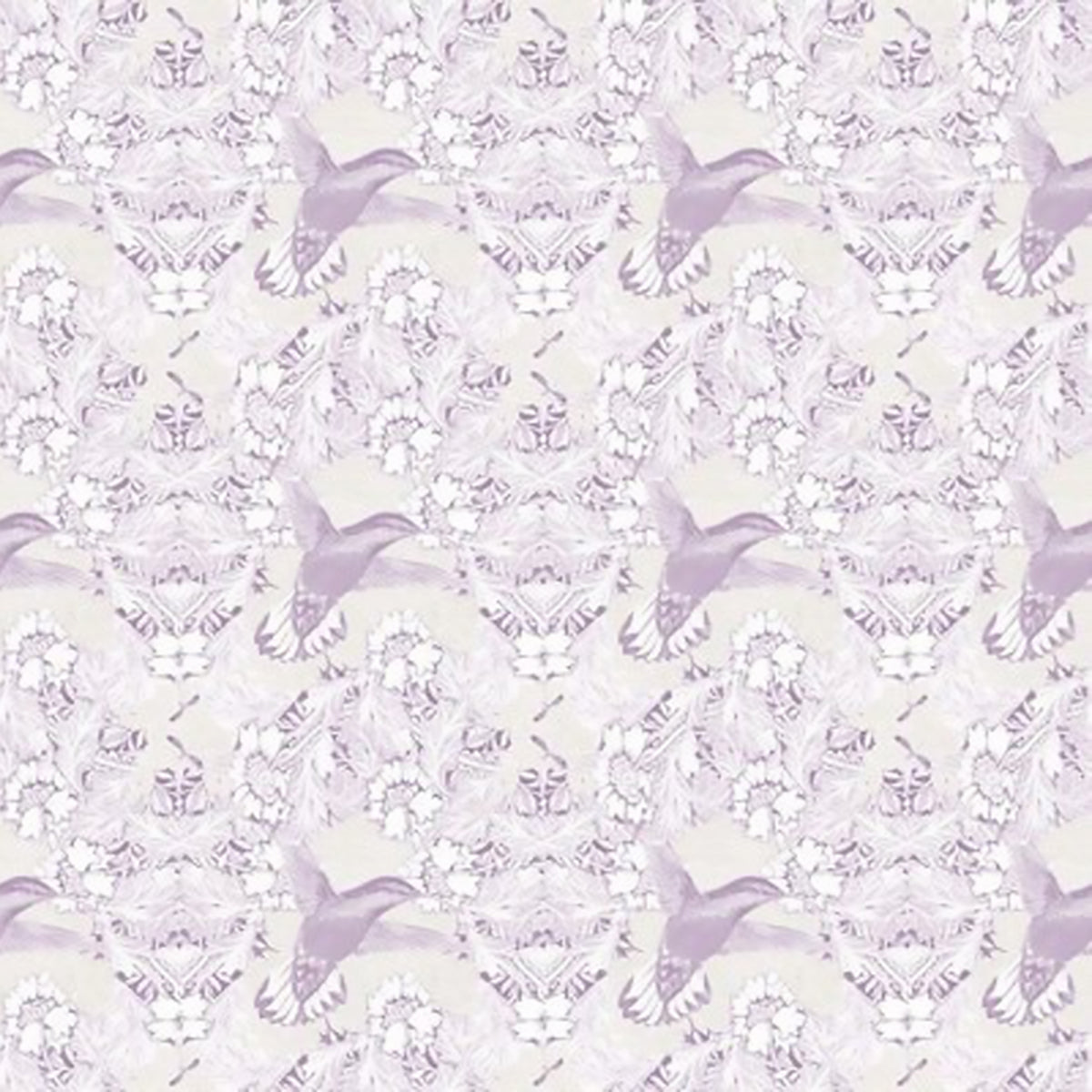 Damask Decoupage- Lite Plum Wallpaper