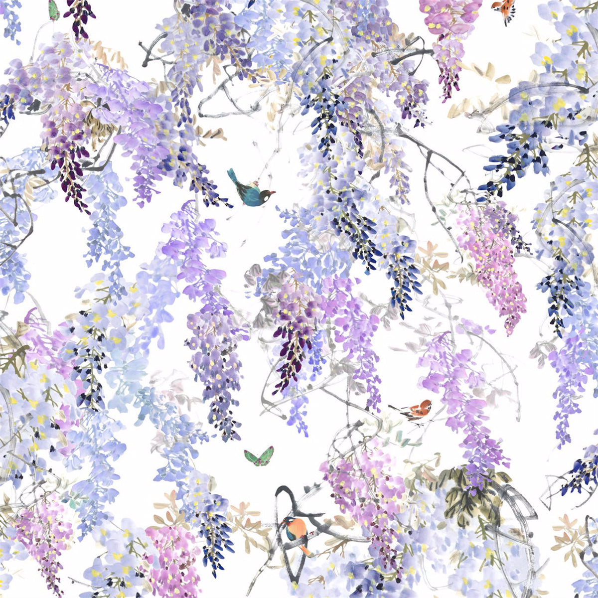Wisteria Falls- Wallpaper