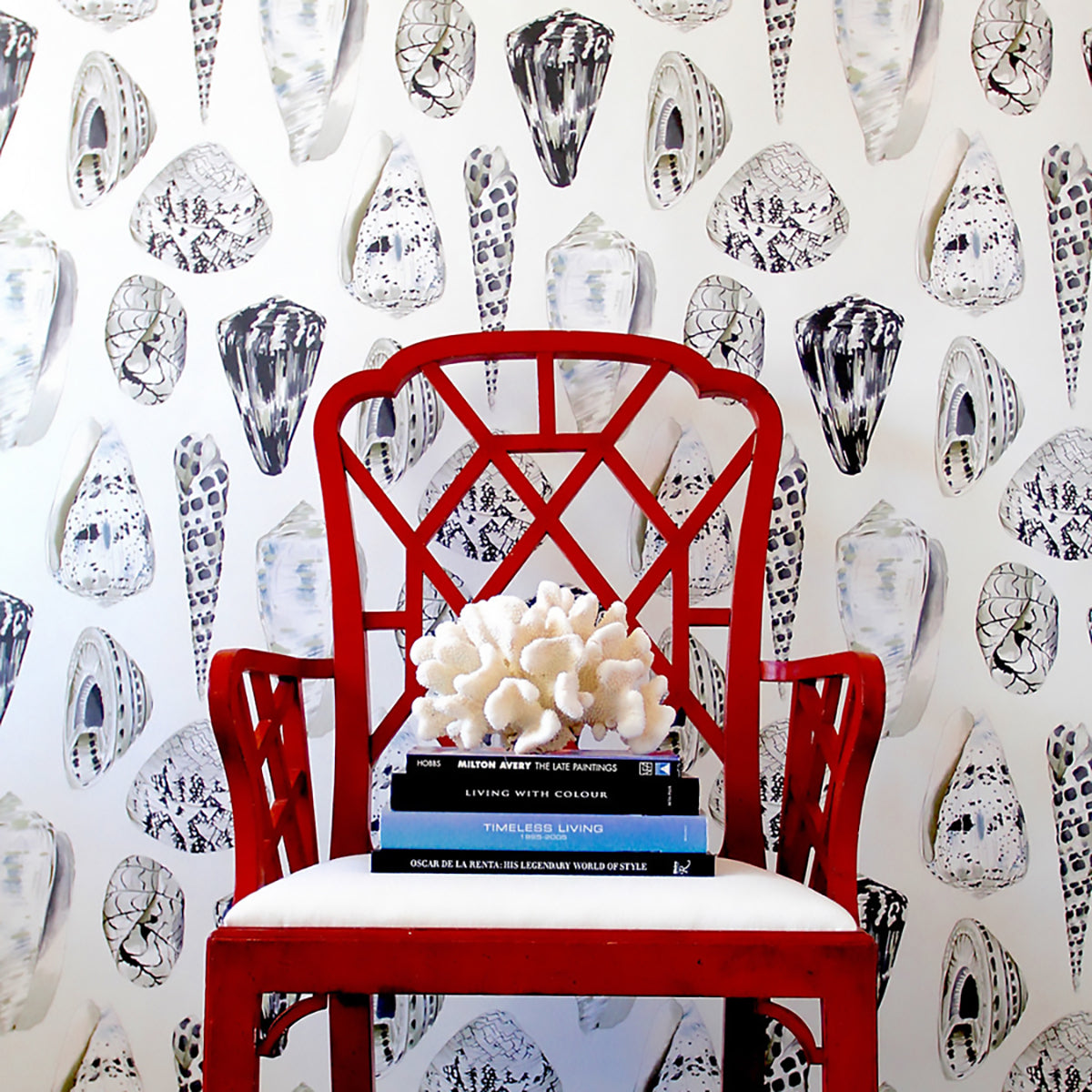 Coquina- Graphite Wallpaper