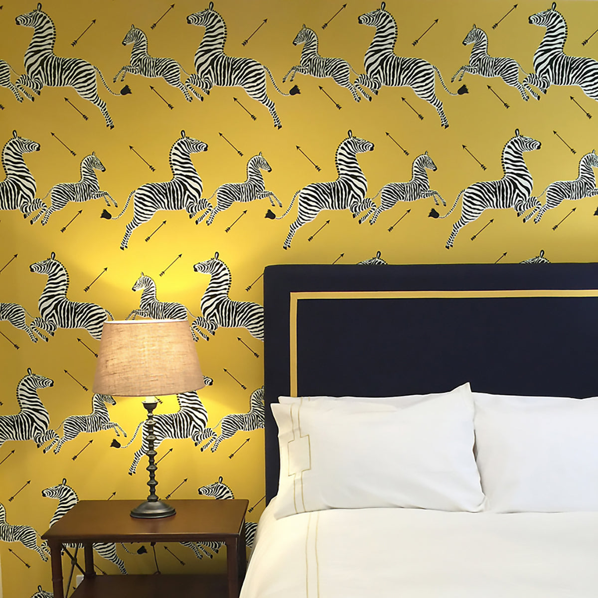 Zebras- Yellow Wallpaper