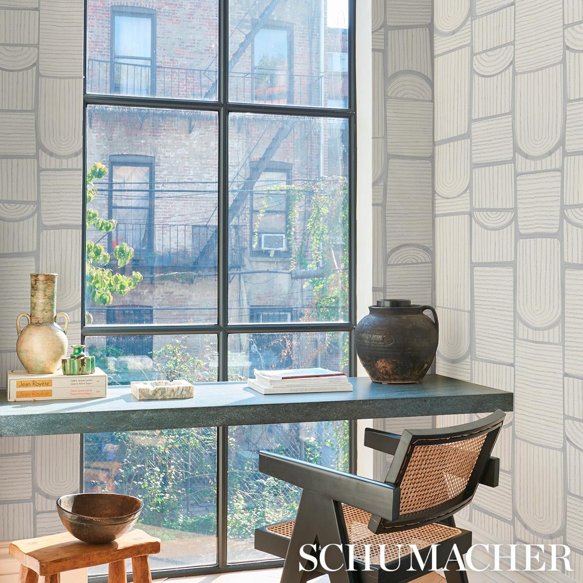 Bloomsbury- Grey Wallpaper
