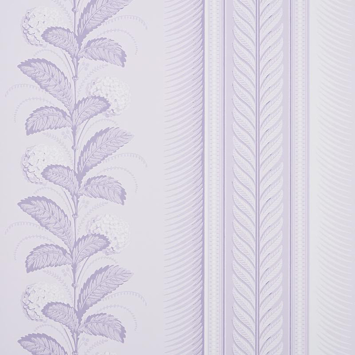Hydrangea Drape Lilac Wallpaper
