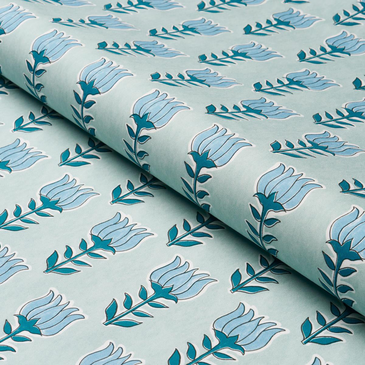 Mia Tulip- Mineral & Blue Fabric
