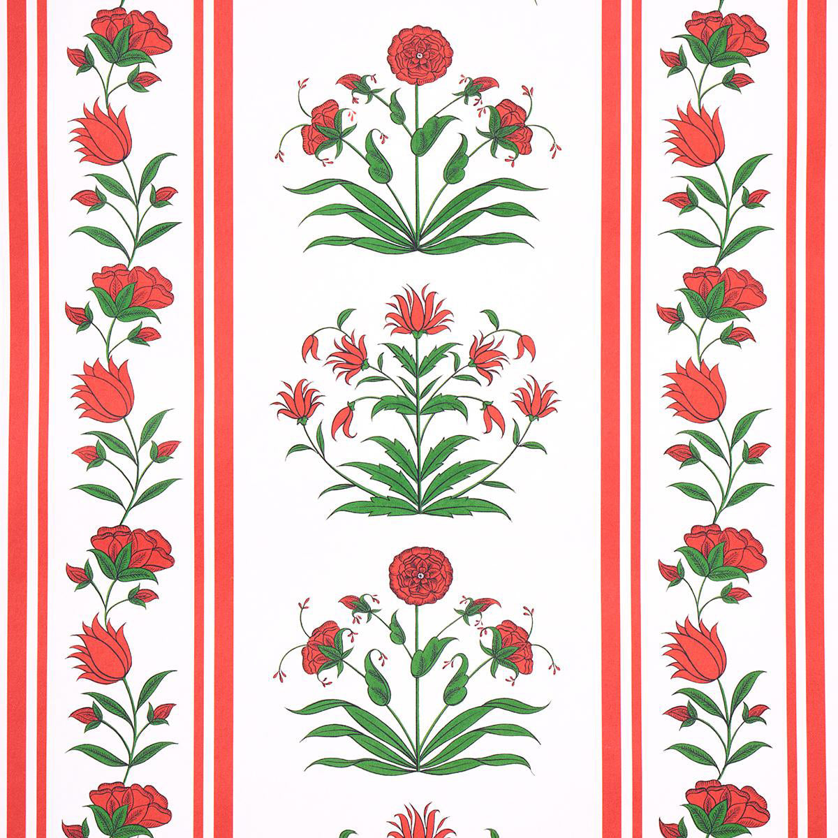 Schumacher Poppy Stripes Red 5014450