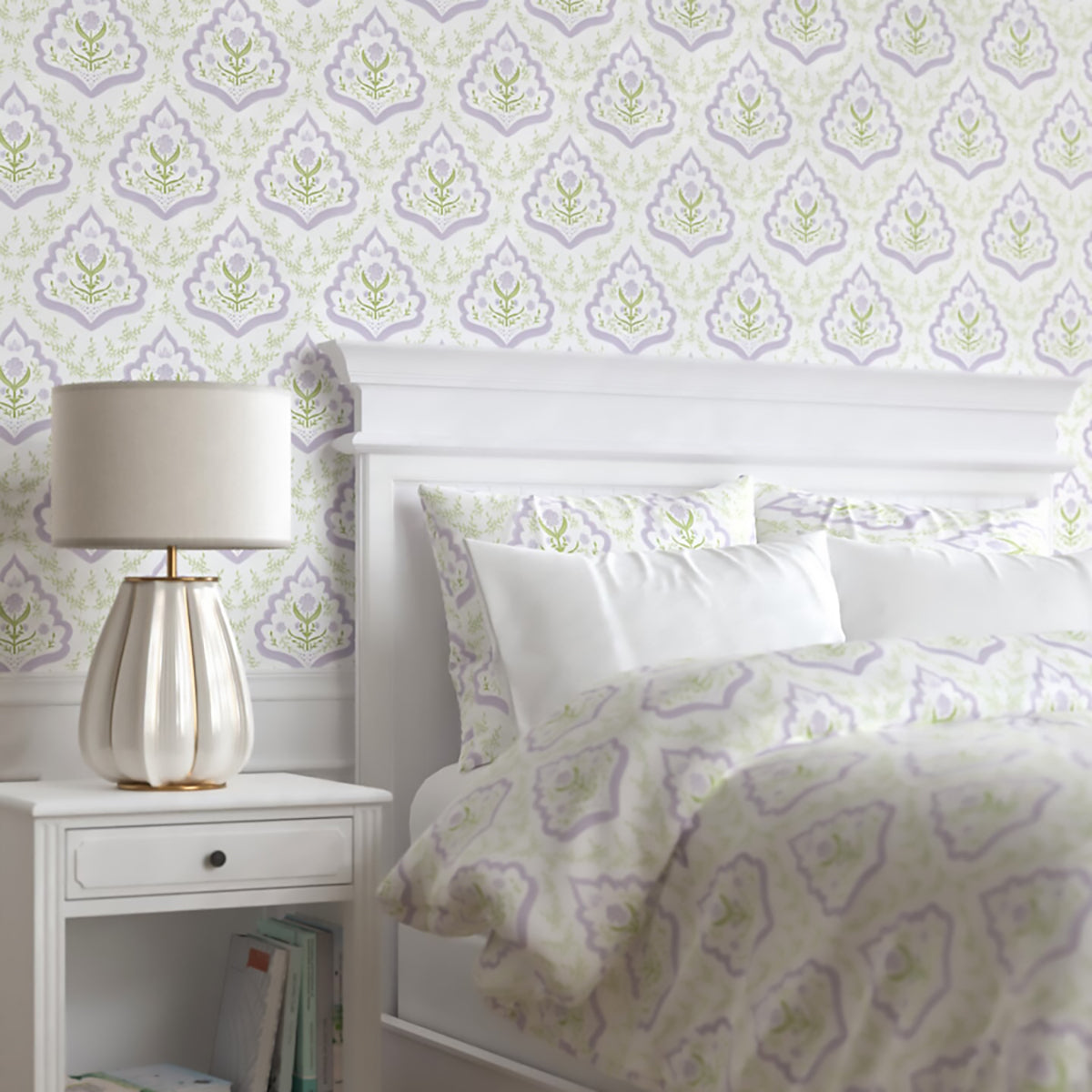 Stout 7842 Floral Paisley 4 Lilac