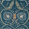 Lewis Wallpaper - Navy and Teal