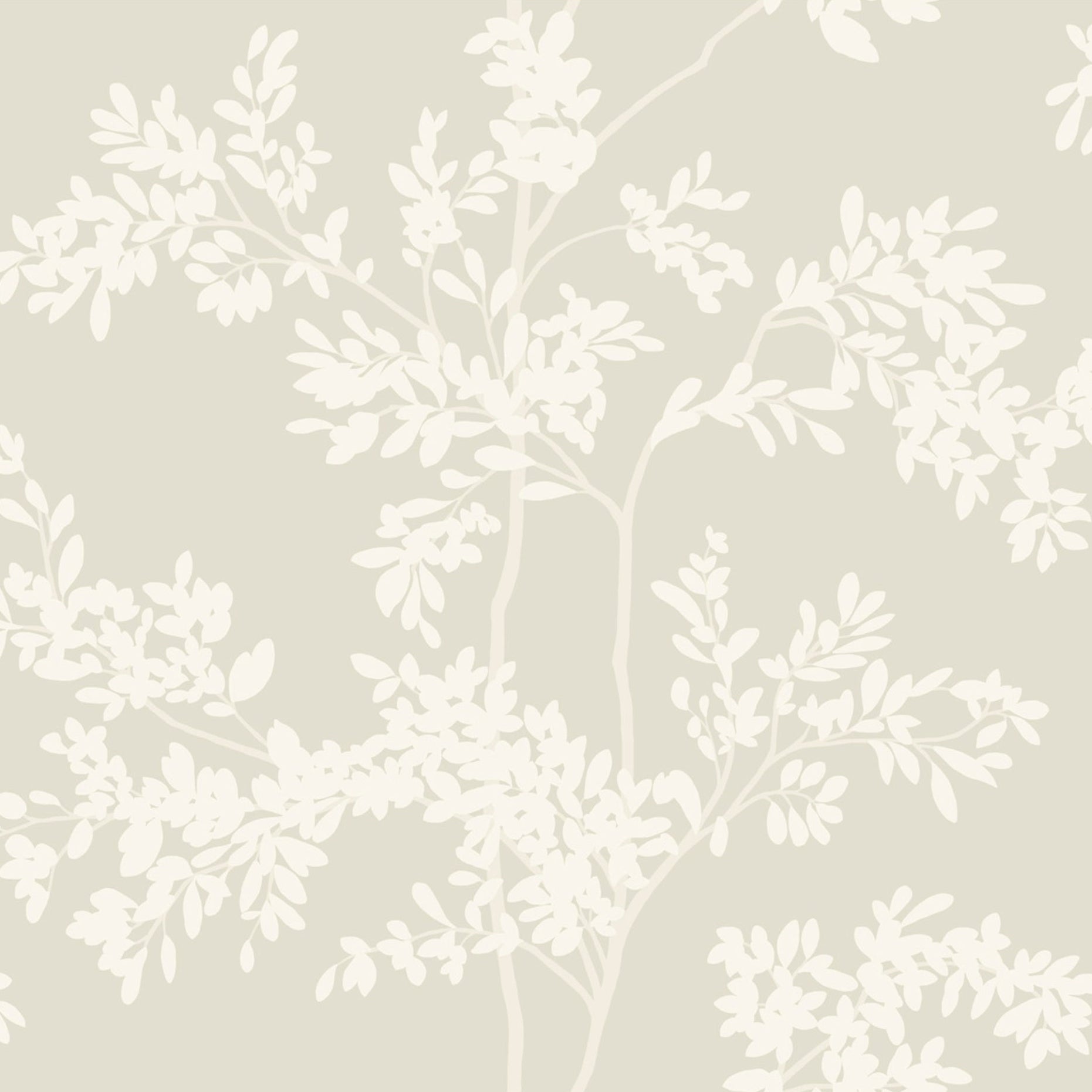 Silhouette Blooms Wallpaper Sample