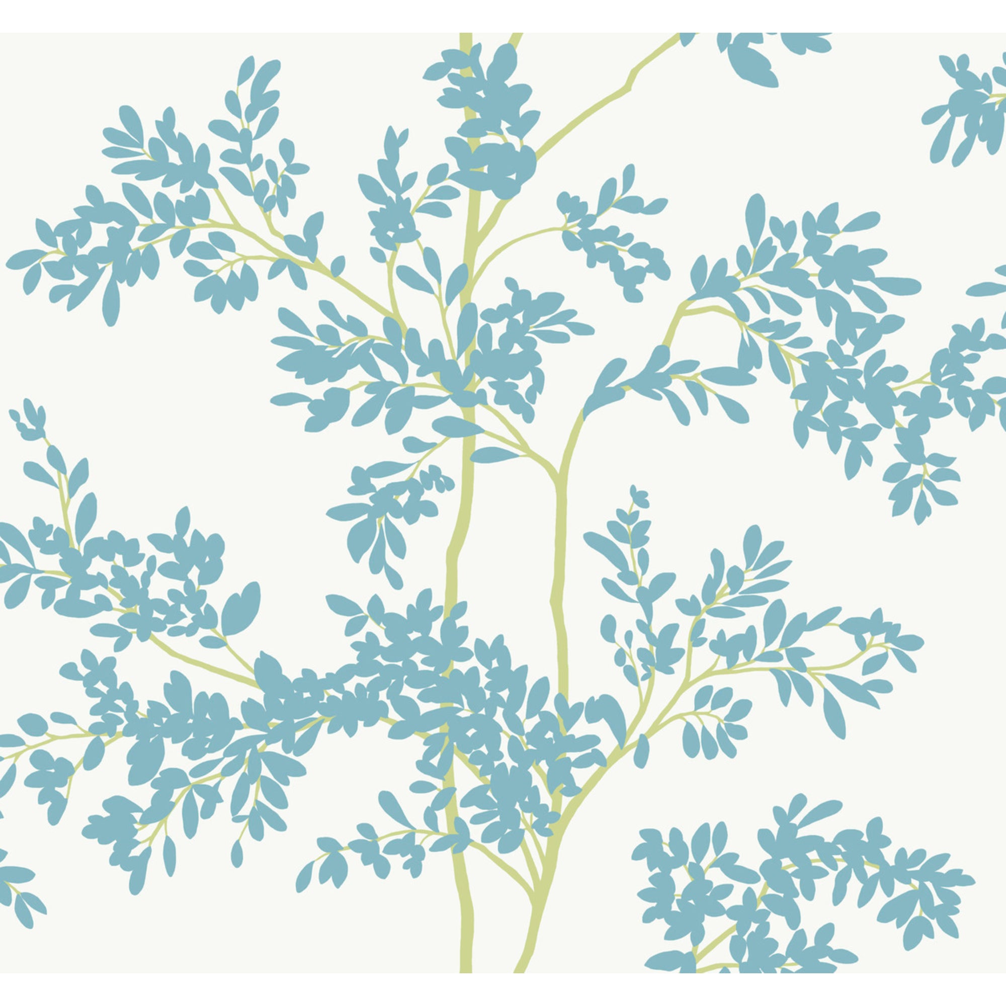 Silhouette Blooms Wallpaper Sample