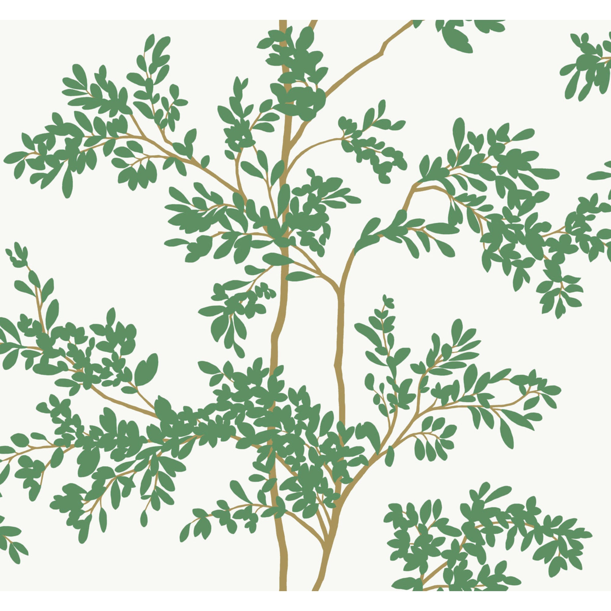 Silhouette Blooms Wallpaper Sample