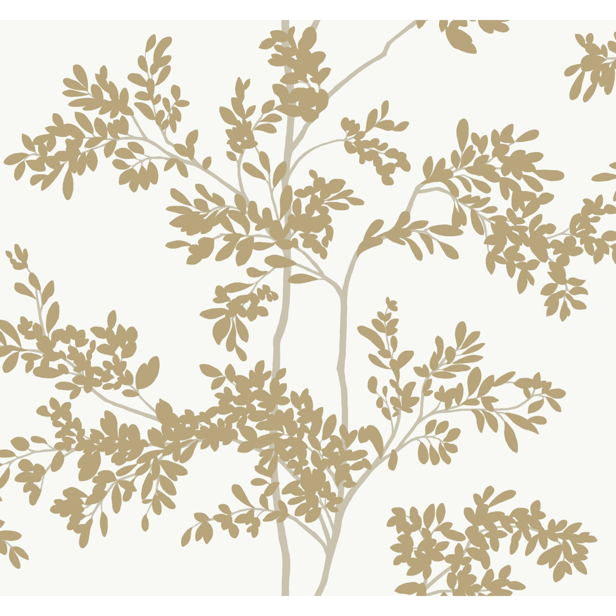 Silhouette Blooms Wallpaper Sample