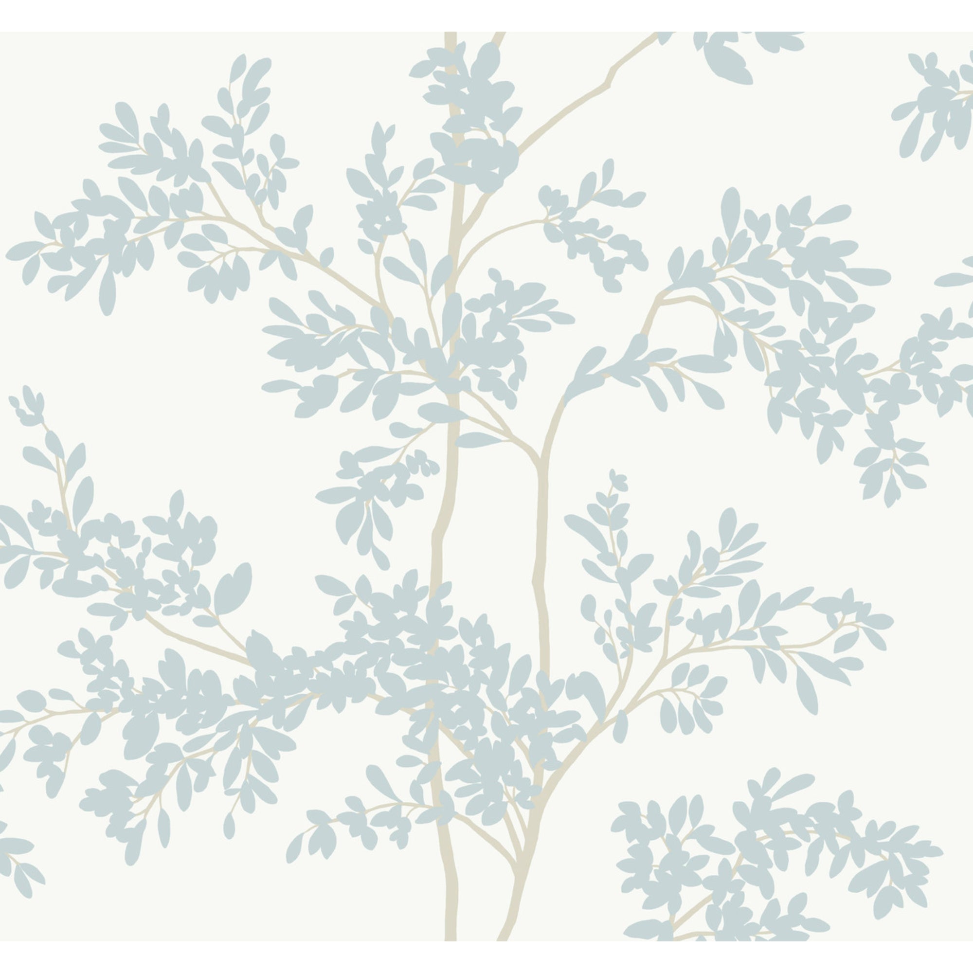 Silhouette Blooms Wallpaper Sample