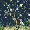 Botanical Mural Sample - Navy