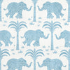 Elephant Fabric - French Blue