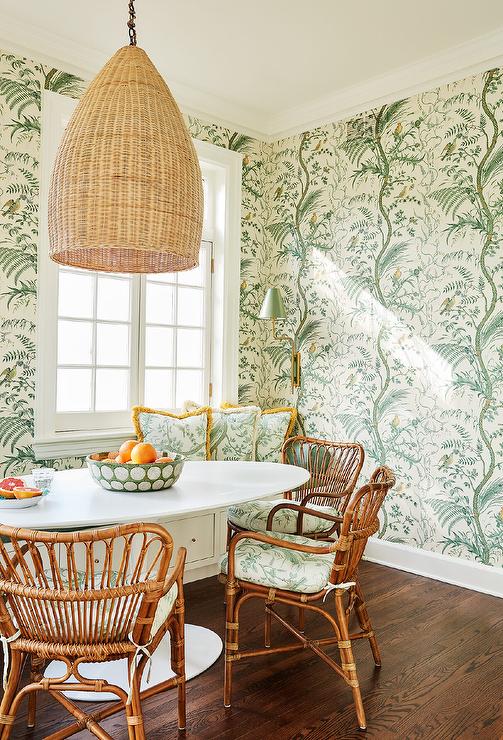 Bird and Thistle Wallpaper Sample