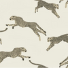 Leaping Cheetah Fabric - Dune