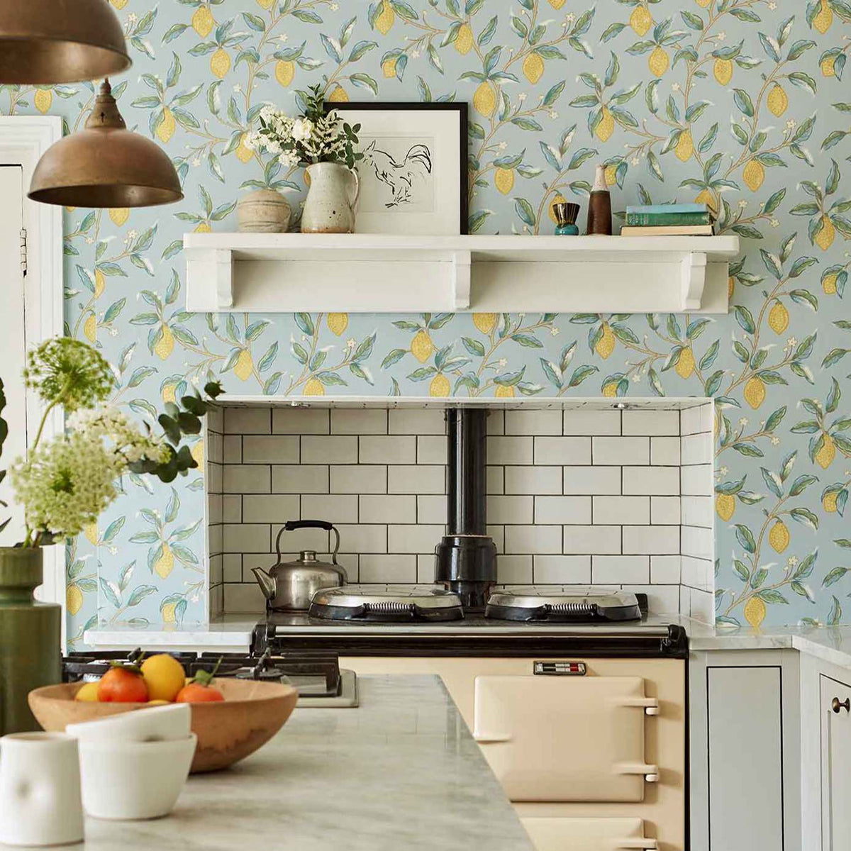 Lemon Tree- Wedgewood Wallpaper